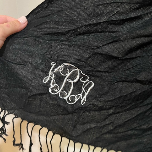 kBa monogram black and white scarf - Picture 2 of 2